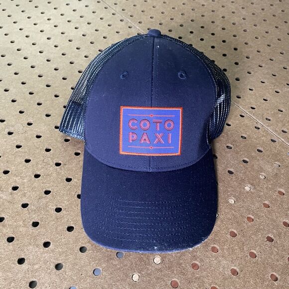 Cotopaxi Trucker Hat Cap Log Patch Navy Blue Adjustable Unisex Men - Picture 2 of 7